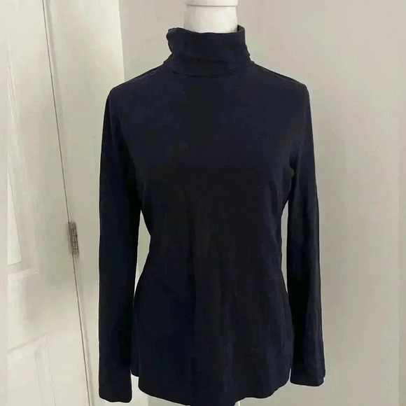 Talbots Tops - TALBOTS - Navy turtle neck long sleeve M